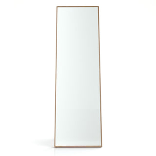 Rectangular Modern Golden Aluminum Framed Full Length Mirror
