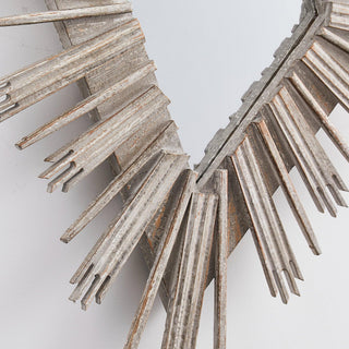 Traditioanl Wood Rhombus Mirror Wall Decor
