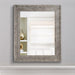 Traditional Rectangle Framed Gray Decorative Mirror - ParrotUncle