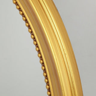 Golden Modern Classic Oval Accent Wall Mirror