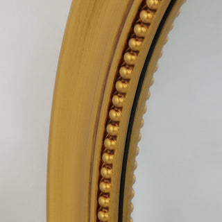 Golden Modern Classic Oval Accent Wall Mirror