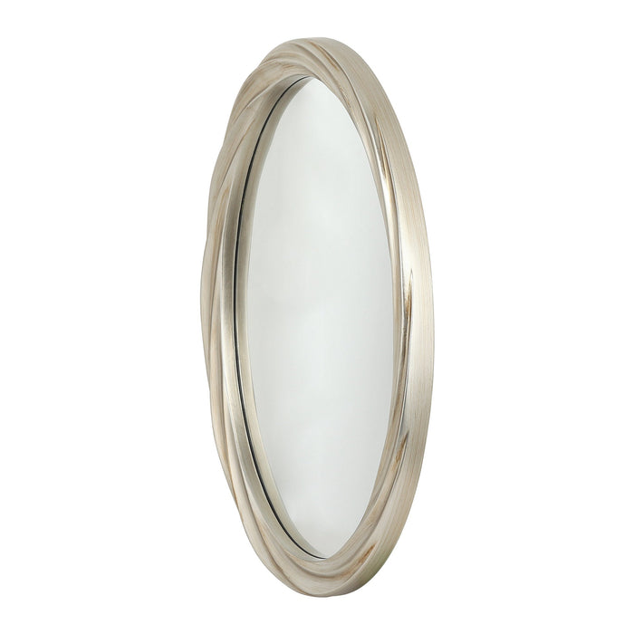 Modern Oval Framed Accent Wall Mirror