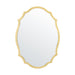 Modern Oval Golden Framed Accent Wall Mirror - ParrotUncle