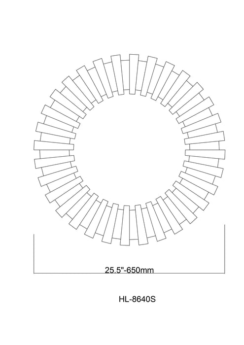 Modern Sunburst Framed Decorative Round Mirror - ParrotUncle