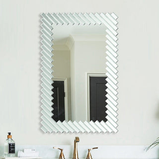 Modern Rectangle Framed Decorative Mirror - ParrotUncle