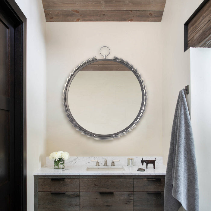 Grey Modern Classic Sunset Wall Mirror